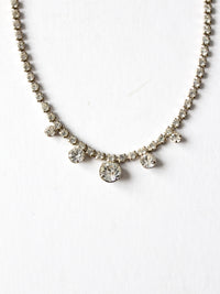 vintage rhinestone necklace