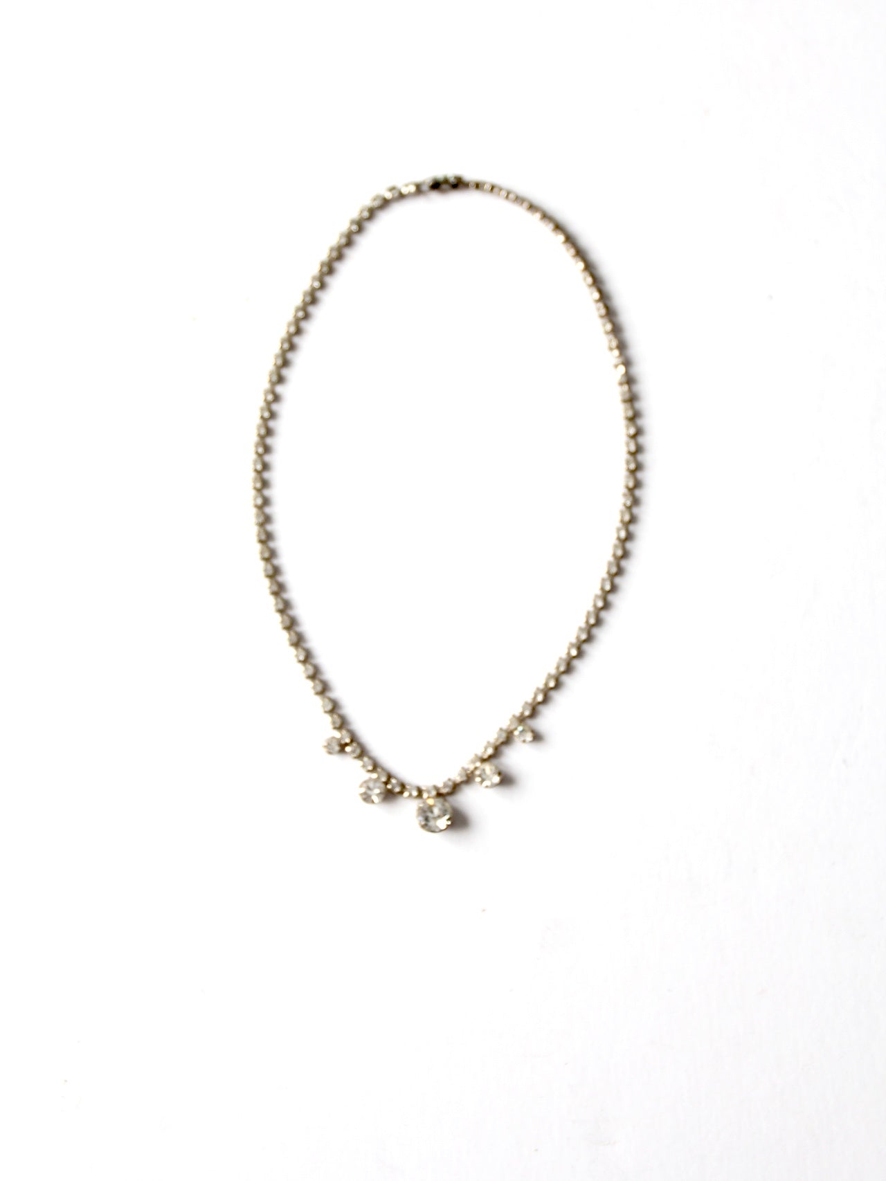 vintage rhinestone necklace