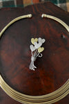 vintage Far Fetched mixed metal brooch