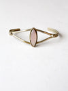 vintage pink shell cuff bracelet