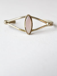 vintage pink shell cuff bracelet