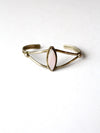 vintage pink shell cuff bracelet