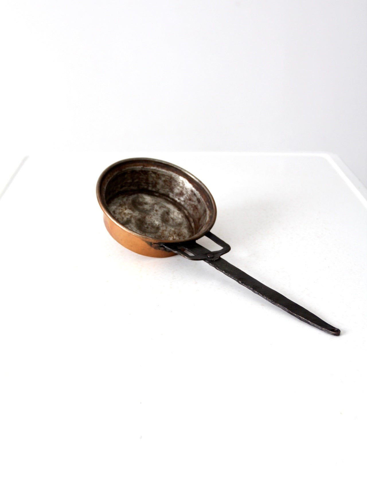 antique copper escargot pan