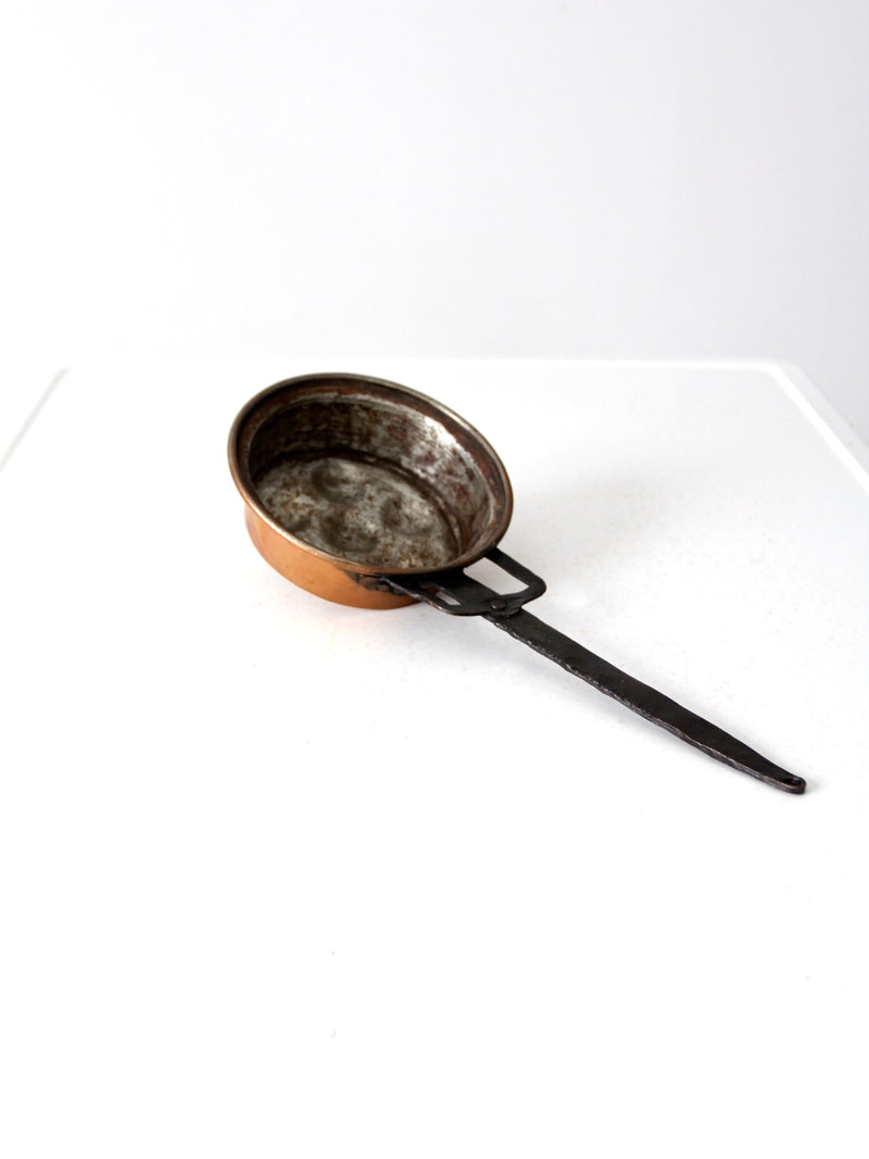 antique copper escargot pan