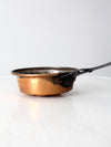 antique copper escargot pan