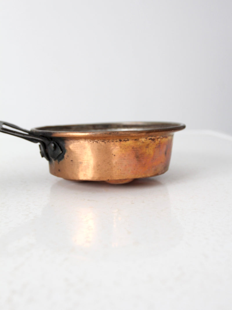 antique copper escargot pan