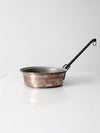 antique hammered copper pan