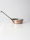 antique hammered copper pan