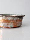 antique hammered copper pan