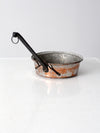 antique hammered copper pan