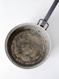 antique hammered copper pan
