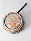 antique hammered copper pan