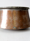 antique copper cauldron