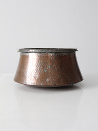 antique copper cauldron