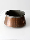 antique copper cauldron