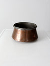 antique copper cauldron
