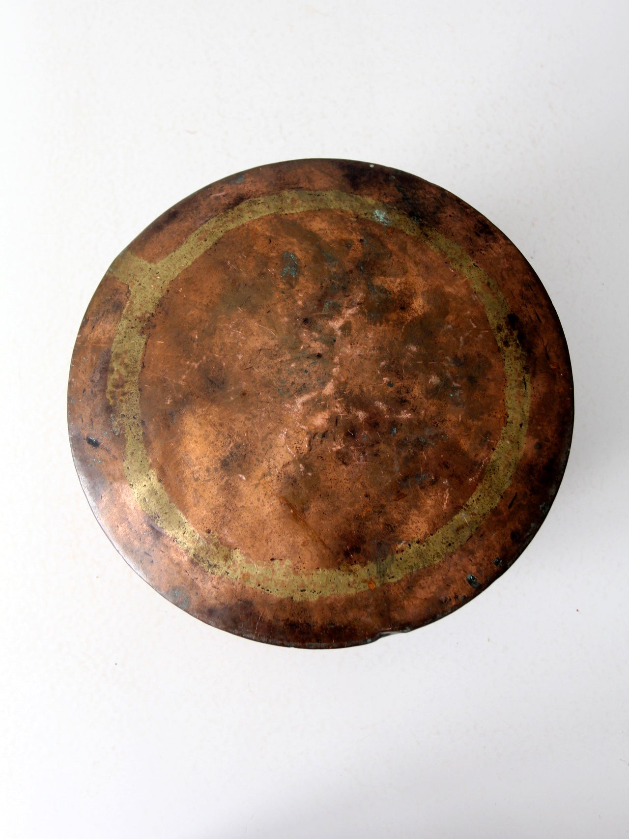 antique copper cauldron