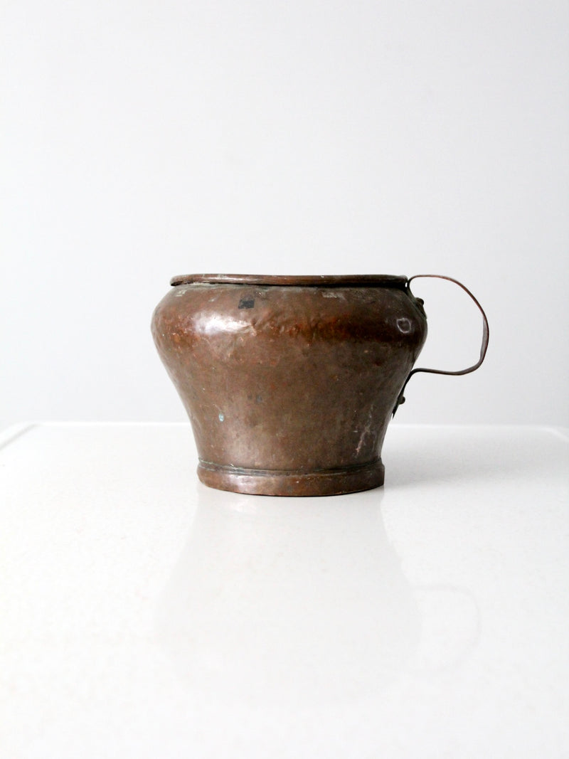 antique copper jug pot