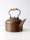 antique decorative copper tea kettle