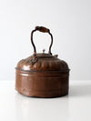 antique decorative copper tea kettle