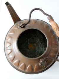 antique decorative copper tea kettle