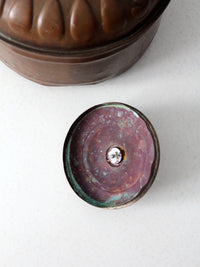 antique decorative copper tea kettle