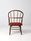 antique Windsor chair with rocking seat