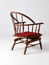 antique Windsor chair with rocking seat