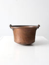 antique copper hearth pot