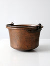 antique copper hearth pot