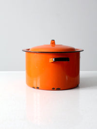 mid-century enamelware pot