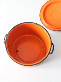mid-century enamelware pot