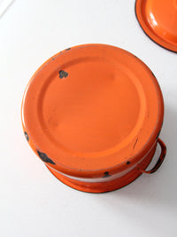 mid-century enamelware pot