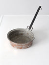 antique hammered copper pan
