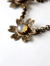 vintage floral brutalist necklace