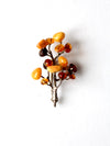 vintage amber brooch