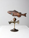 vintage copper fish weathervane