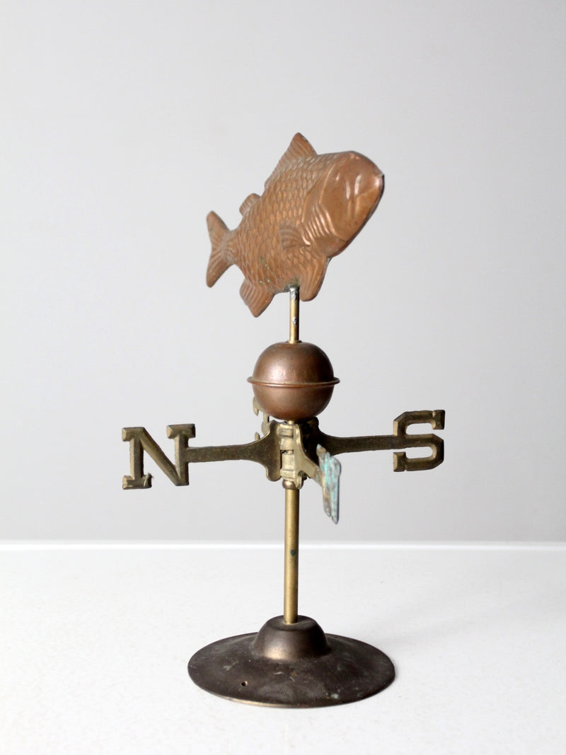 vintage copper fish weathervane