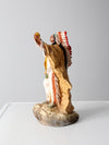 Native American Chief statue circa 1981