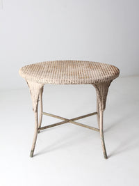 antique wicker table