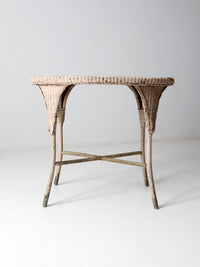antique wicker table