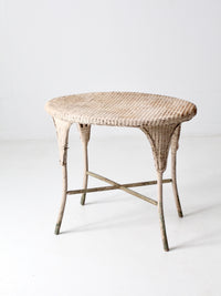 antique wicker table