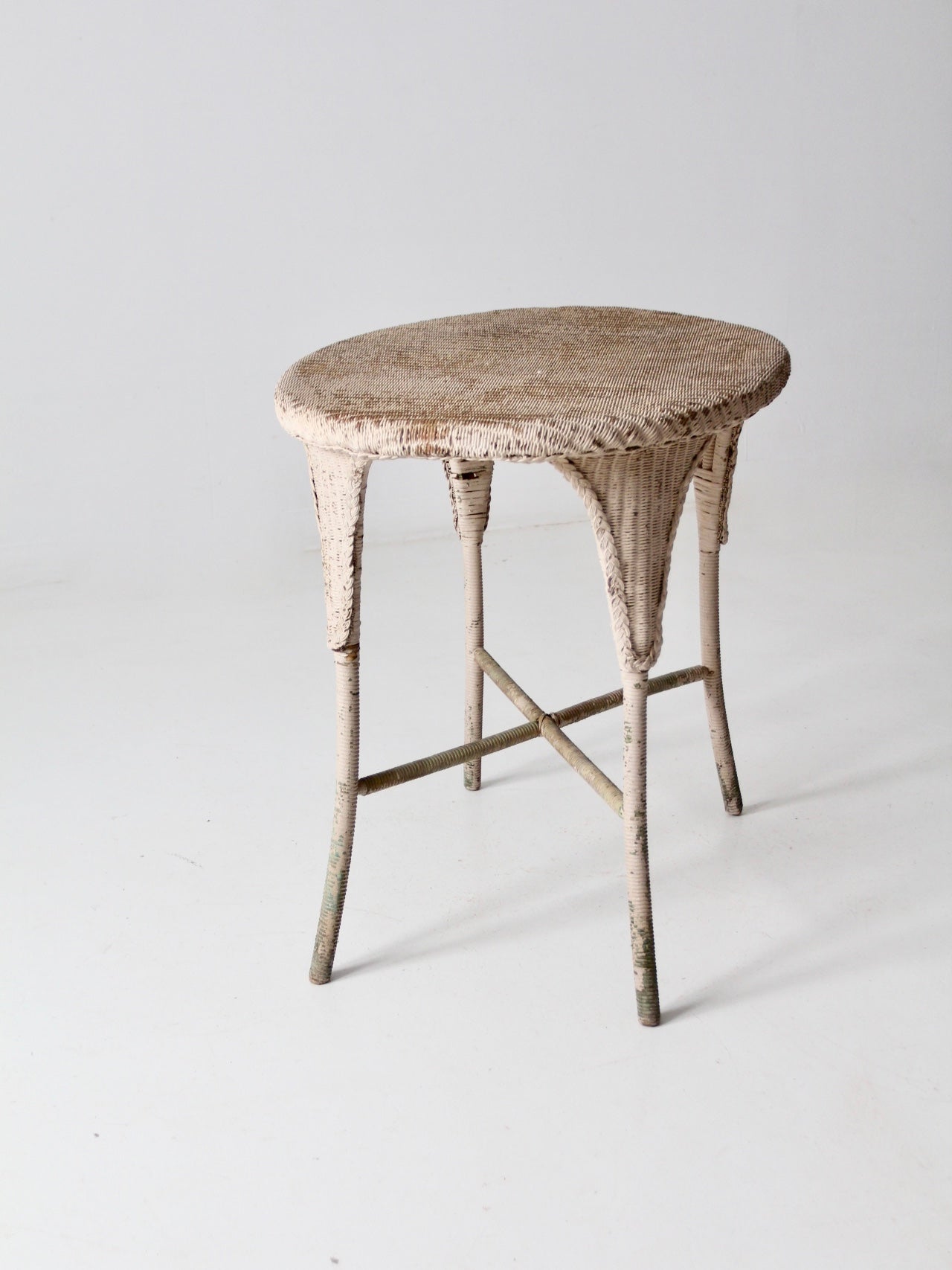 antique wicker table