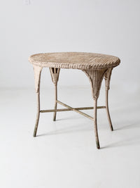 antique wicker table