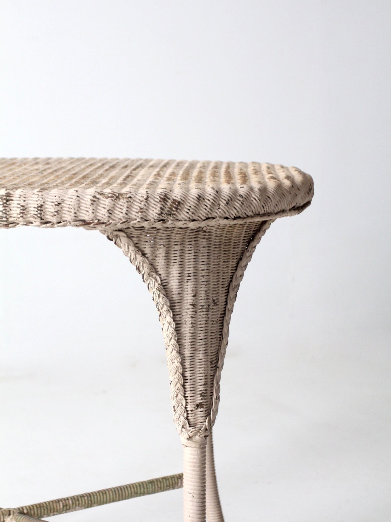 antique wicker table