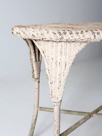 antique wicker table