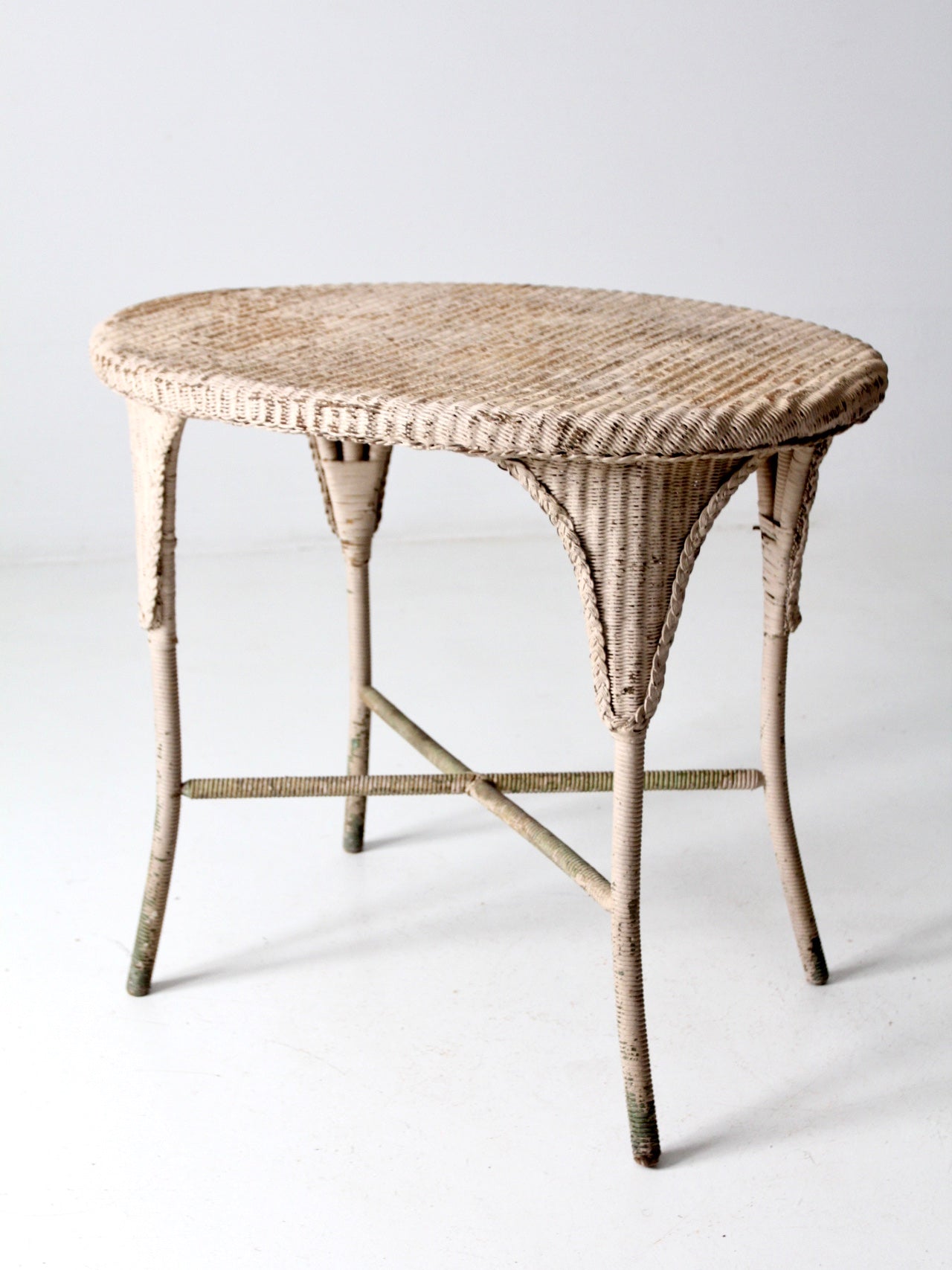 antique wicker table