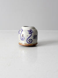 vintage Asian floral vase
