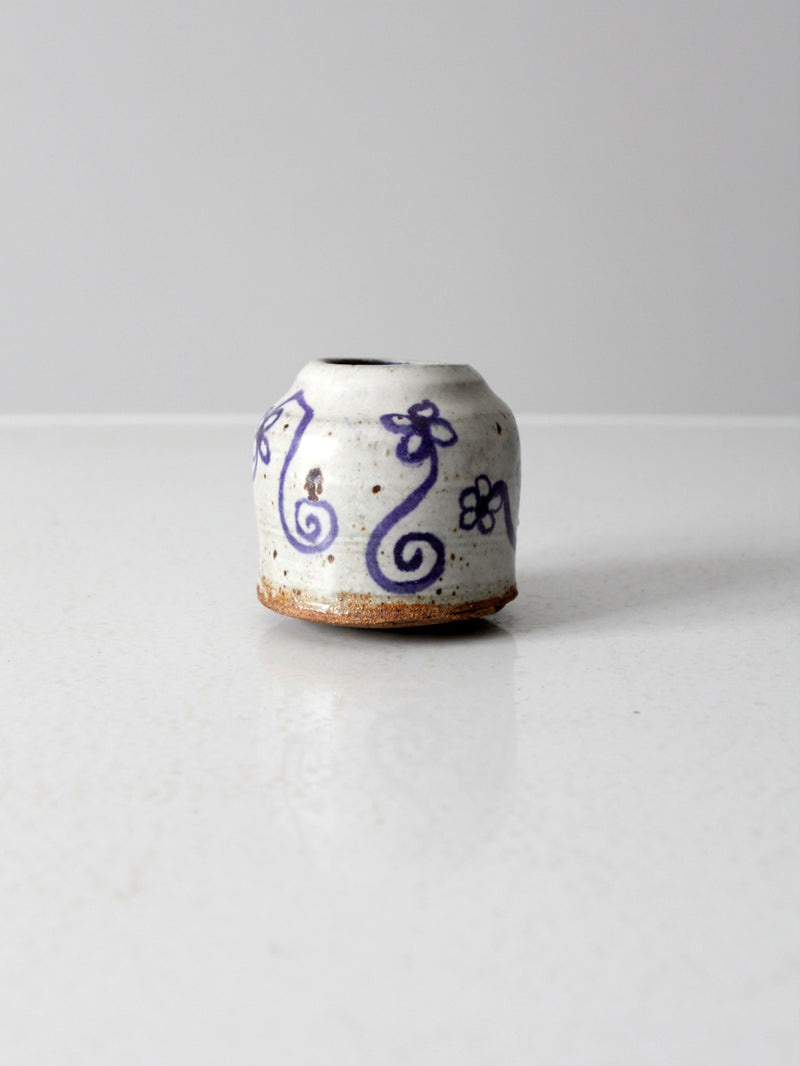 vintage Asian floral vase