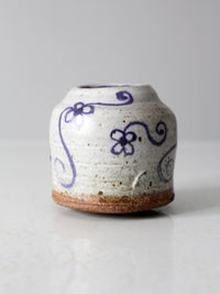 vintage Asian floral vase